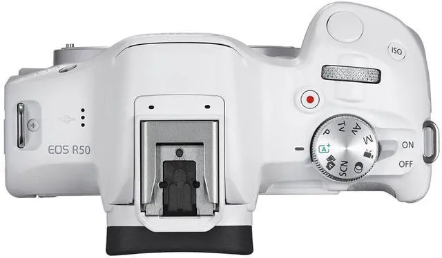 Alt view image 9 of 13 - Canon EOS R50 Mirrorless Camera with RF-S 18-45mm f/4.5-6.3 IS STM Lens, White