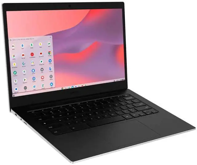 Alt view image 3 of 7 - Samsung Galaxy Chromebook Go 14" LED Laptop - Intel Celeron- 4GB Memory - 128GB Storage (Silver)