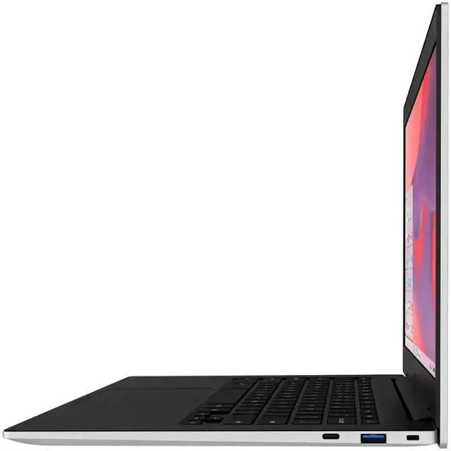 Alt view image 5 of 7 - Samsung Galaxy Chromebook Go 14" LED Laptop - Intel Celeron- 4GB Memory - 128GB Storage (Silver)