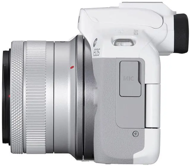 Alt view image 6 of 7 - Canon EOS R50 Mirrorless Camera with 18-45mm Lens (White) and SanDisk 64GB Ultra SDXC UHS I Memory Card + Case