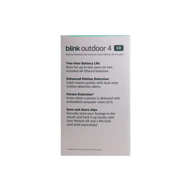 Alt view image 5 of 7 - Blink Outdoor 4 XR Wireless Security Camer, 400 Feet of Extended Range (Sync Module XR included) - 6 Cameras