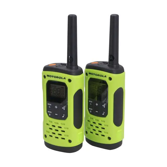 Alt view image 2 of 5 - Motorola Talkabout T600 H2O 35-Mile Waterproof Two-Way Radios (Green) - 3 Pack