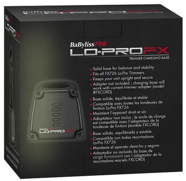 Alt view image 5 of 7 - BaByliss Pro LO-PROFX Trimmer Charging Base FX726BASE with Fade Brush and 9" Comb