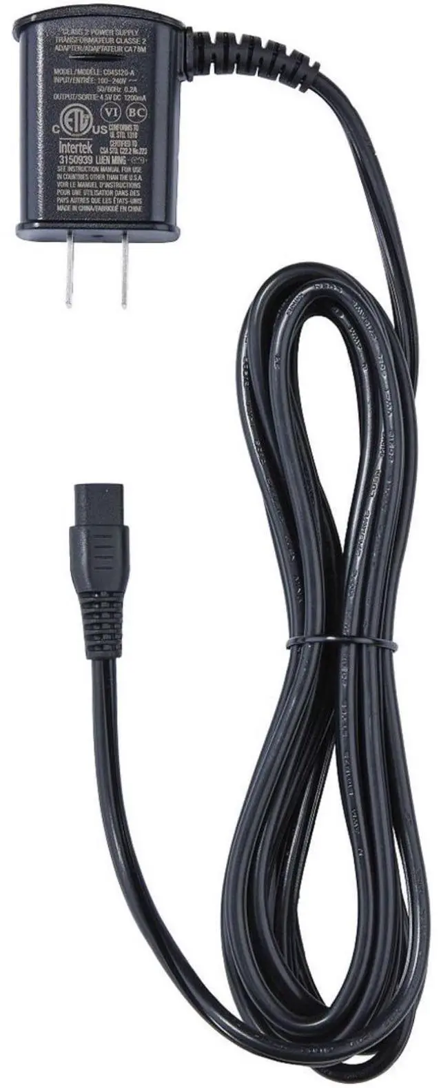 Alt view image 2 of 7 - Babyliss Pro Foil Shaver Replacement Power Cord Charger For FXFS2 Double Foil Shaver with Fade Brush and 9" Comb