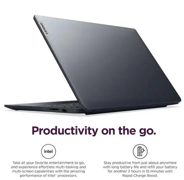 Alt view image 3 of 7 - Lenovo Ideapad 1i 15.6" Full HD Touchscreen Laptop Intel Core i5-1334U - 16GB Memory, 512GB SSD (Abyss Blue) with Splash Proof Laptop Bag and Cables