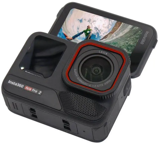 Alt view image 3 of 7 - Insta360 Ace Pro 2 Xplorer Dual Battery Waterproof Action Camera Bundle with 128GB Card