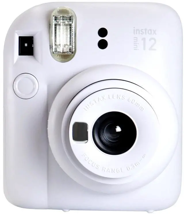 Alt view image 3 of 15 - Fujifilm Instax Mini 12 Instant Camera - Clay White