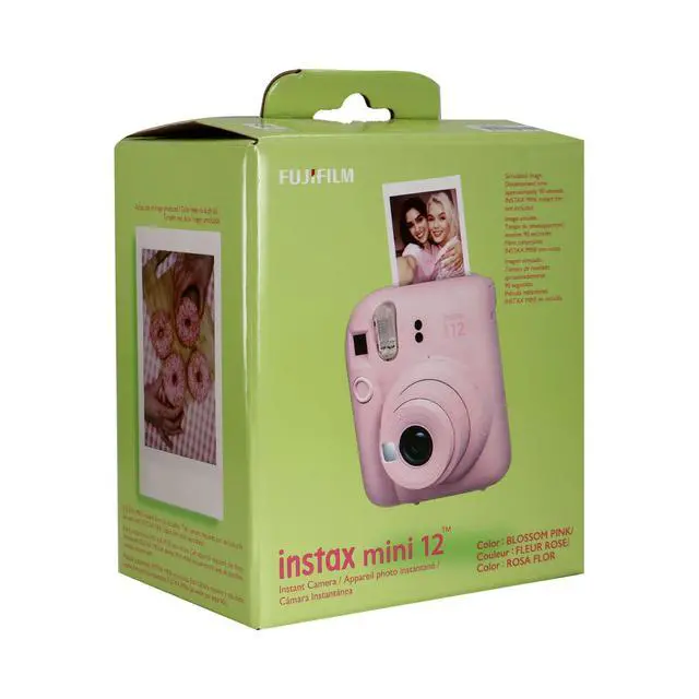Alt view image 5 of 7 - FUJIFILM INSTAX MINI 12 Instant Film Camera (Blossom Pink) with 4x Fujifilm 2x10 Film Mini Instax Film Pack