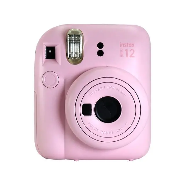 Alt view image 3 of 7 - FUJIFILM INSTAX MINI 12 Instant Film Camera (Blossom Pink) with 2x Fujifilm 2x10 Film Mini Instax Film Pack and Panasonic Alkaline 2 "AA" Batteries