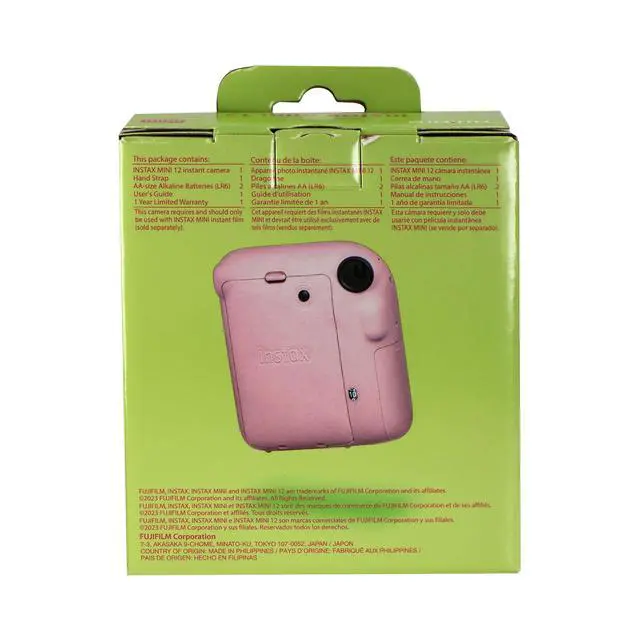 Alt view image 6 of 7 - FUJIFILM INSTAX MINI 12 Instant Film Camera (Blossom Pink) with 3x 2x10 Film Mini Instax Film Pack Bundle