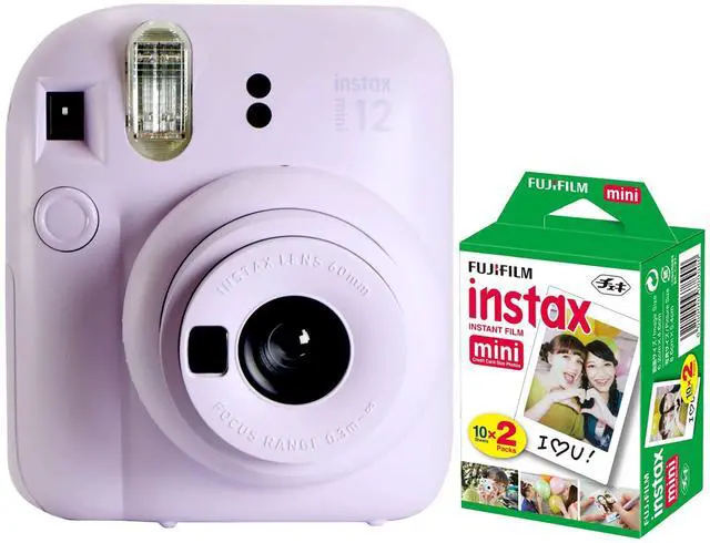 Main image of FUJIFILM INSTAX MINI 12 Instant Film Camera (Lilac Purple) with Fujifilm 2x10 Film Mini Instax Film Pack