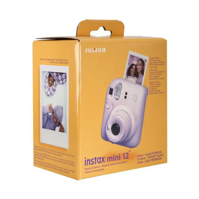 Alt view image 6 of 7 - FUJIFILM INSTAX MINI 12 Instant Film Camera (Lilac Purple) with 2x Fujifilm 2x10 Film Mini Instax Film Pack and Panasonic Alkaline 2 "AA" Batteries