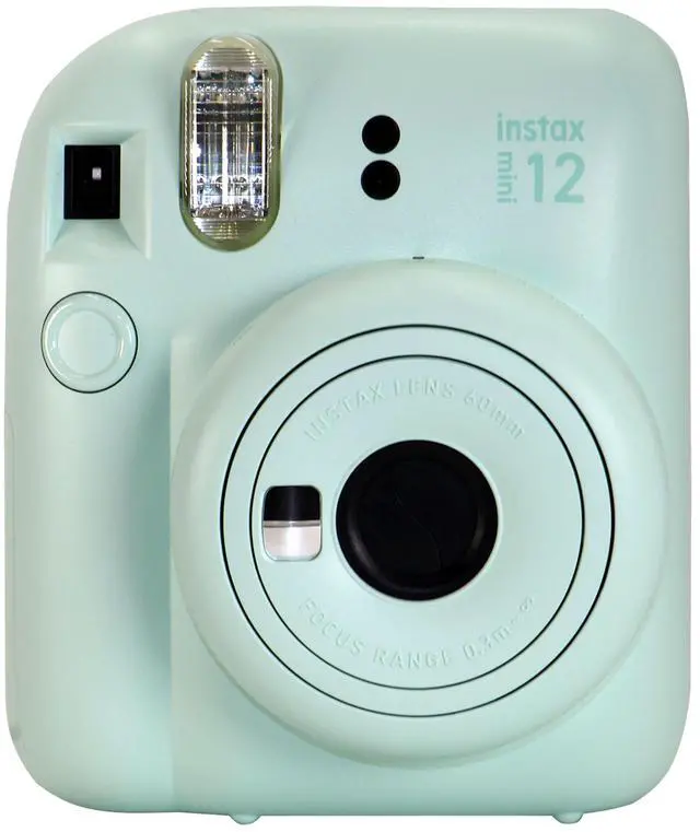 Alt view image 2 of 7 - FUJIFILM INSTAX MINI 12 Instant Film Camera (Mint Green) with 2x Fujifilm 2x10 Film Mini Instax Film Pack and Panasonic Alkaline 2 "AA" Batteries