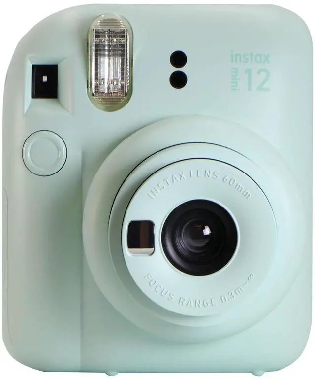 Alt view image 3 of 7 - FUJIFILM INSTAX MINI 12 Instant Film Camera (Mint Green) with 2x Fujifilm 2x10 Film Mini Instax Film Pack and Panasonic Alkaline 2 "AA" Batteries