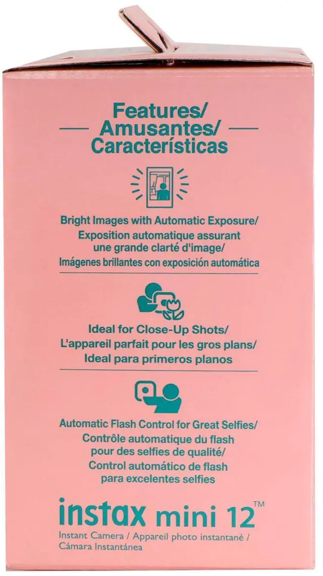 Alt view image 6 of 7 - FUJIFILM INSTAX MINI 12 Instant Film Camera (Mint Green) with 2x Fujifilm 2x10 Film Mini Instax Film Pack and Panasonic Alkaline 2 "AA" Batteries