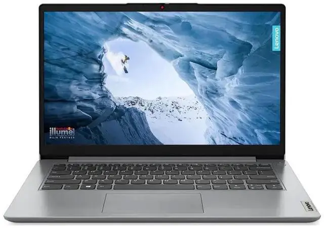 Alt view image 7 of 13 - Lenovo IdeaPad 1 14 Laptop, 14.0" HD Display, Intel Celeron N4500, 1.1 GHz, 4GB RAM, 128GB eMMC, Intel UHD Graphics 600, One-Year Microsoft 365, Win11HS, Cloud Grey, 82LV0075US