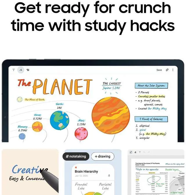 Alt view image 5 of 9 - SAMSUNG Galaxy Tab S6 Lite (2024) 10.4" 64GB WiFi Android Tablet, S Pen Included, Gaming Ready, Long Battery Life, Slim Metal Design, Expandable Storage, US Version, Mint