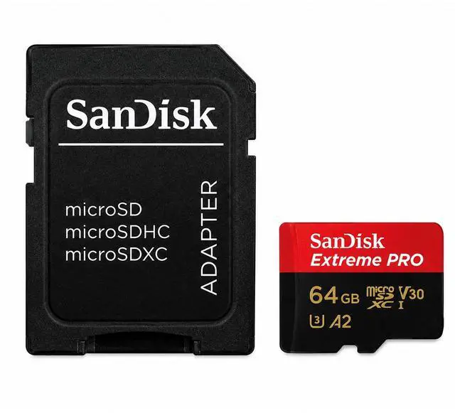 Alt view image 13 of 13 - SanDisk 64GB Extreme PRO A2 microSDXC Card UHS-I U3 V30 Read Speed up to 200MB/s for 4K UHD Video (SDSQXCU-064G-GN6MA)