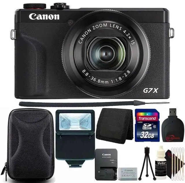 Main image of Canon Powershot G7X Mark III (Black) All You Need Accessory Bundle