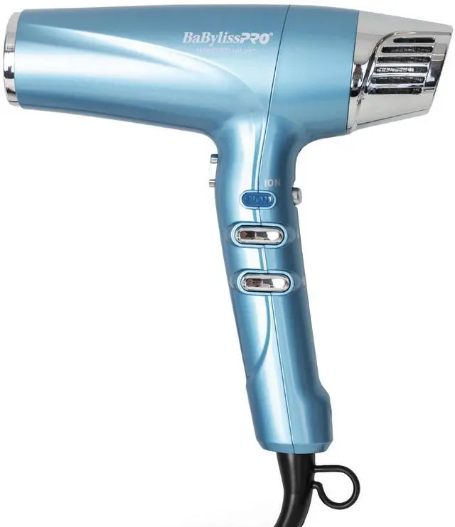 Main image of BaByliss Pro Nano Titanium High-Speed Dual Ionic Hair Dryer BNT9100 (Blue)