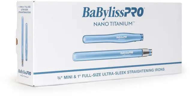 Main image of BaByliss Pro Nano Titanium 1" Ultra-Sleek Flat Iron & 3/4" Ultra-Sleek Straightener Prepack BNTPP93