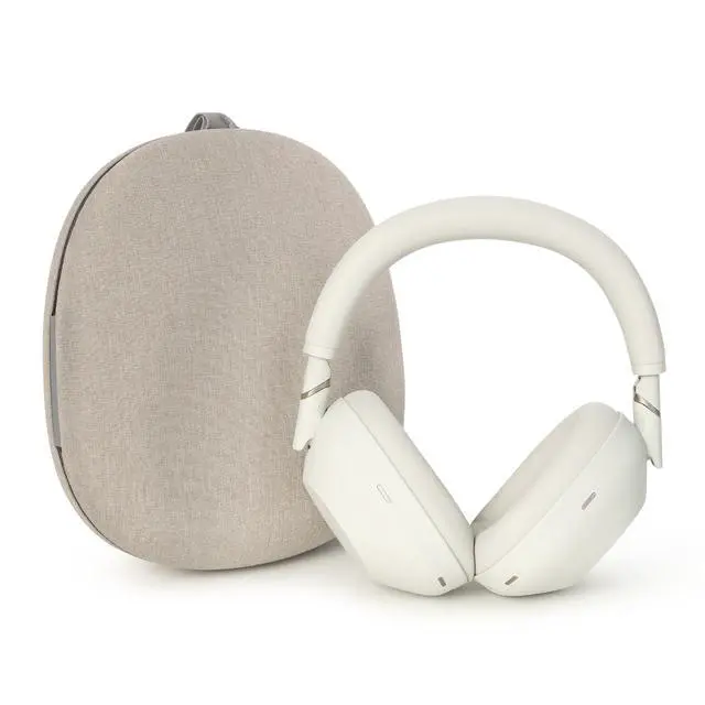 Alt view image 3 of 7 - Sony WH-1000XM6 Wireless Noise Canceling Headphones - Silver with WI-C100 Wireless In-Ear Headphones