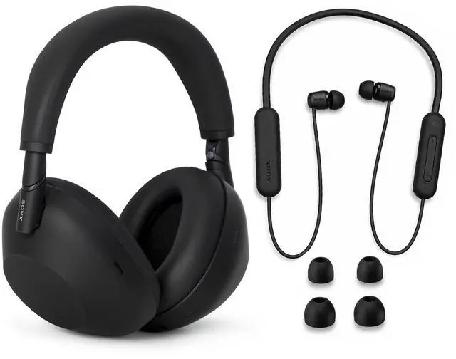 Main image of Sony WH-1000XM6 Noise Canceling Headphones + WI-C100 Wireless Earbuds