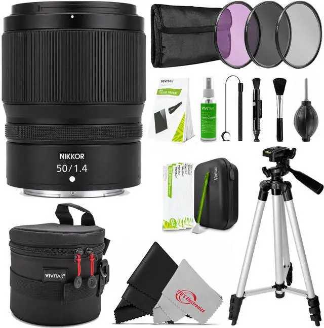 Main image of Nikon NIKKOR Z 50mm f/1.4 Lens (Nikon Z Mount) Complete Accessories Bundle