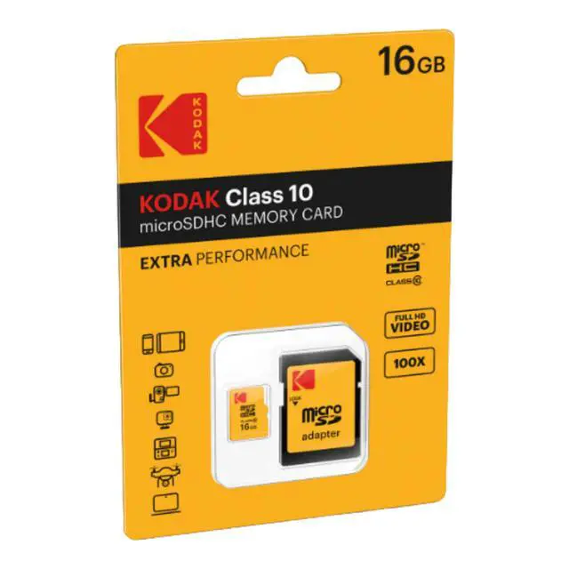 Alt view image 2 of 2 - Kodak 16GB Premium Performance microSDHC Memory Card Class 10 - 10 Pack