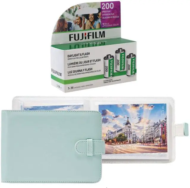 Main image of Fujifilm 200 Color Negative 35mm Film (36 Exposures) - 3 Pack with Photo Storage Album