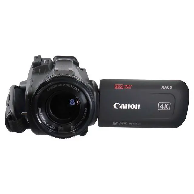 Alt view image 5 of 7 - Canon XA60 Professional UHD 4K Camcorder PAL with Genuine Canon BP-820 Lithium-Ion Battery Pack Professional Video Bundle