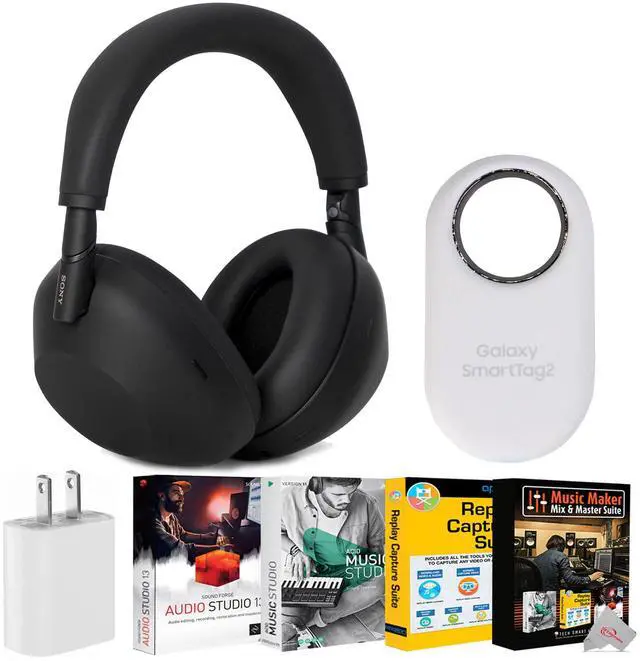 Main image of Sony WH-1000XM6 Wireless Noise Canceling Headphones - Black with Complete Accessory Bundle