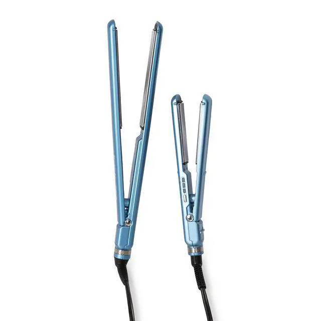 Alt view image 4 of 7 - BaByliss Pro Nano Titanium 1" Full-Size & 1" Compact Ultra-Thin Flat Iron Prepack BNTPP84 with Professional Barber Bundle