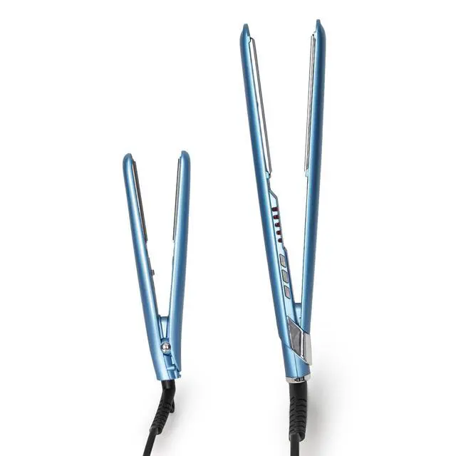Alt view image 3 of 5 - BaByliss Pro Nano Titanium 1" Ultra-Sleek Flat Iron & 3/4" Ultra-Sleek Straightener Prepack BNTPP93 with 10oz Spray Bottle