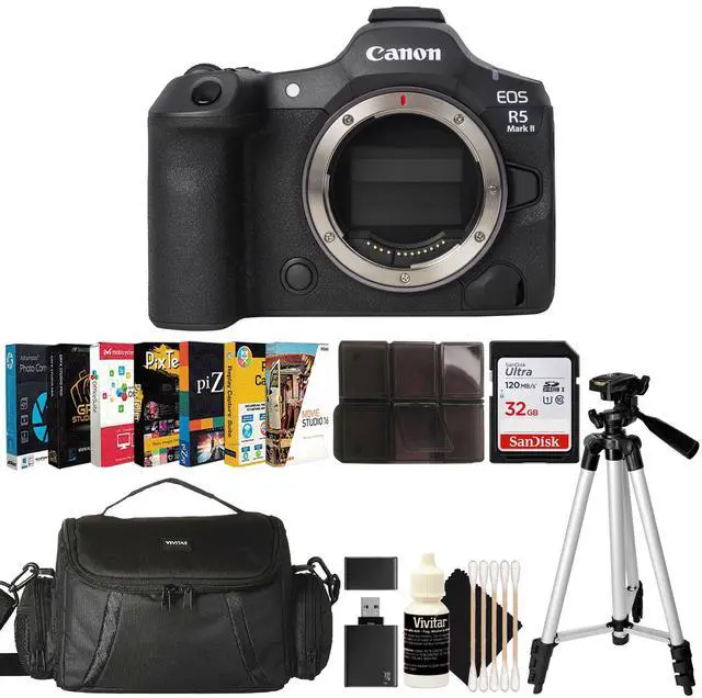 Main image of Canon EOS R5 Mark II Mirrorless Camera (Body Only) - Black with Complete Photography Bundle