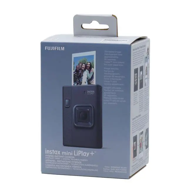 Alt view image 12 of 12 - Fujifilm Instax Mini LiPlay+ Hybrid Instant Camera, Midnight Blue