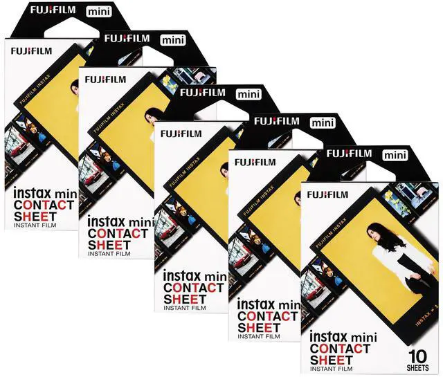 Main image of Fujifilm INSTAX Mini Contact Sheet Instant Film 10 Exposures - 5 Pack