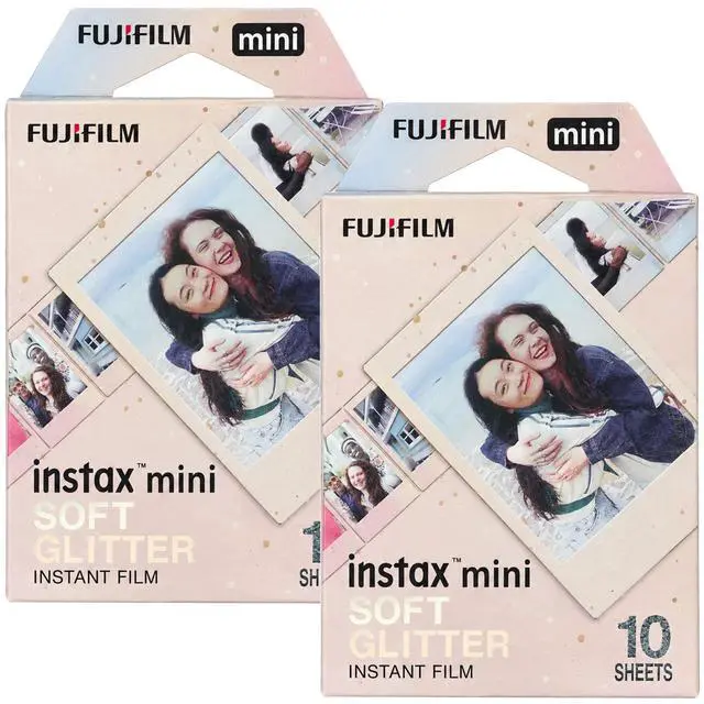 Main image of FUJIFILM instax mini Instant Film (Soft Glitter, 10 Exposures) - 2-Pack