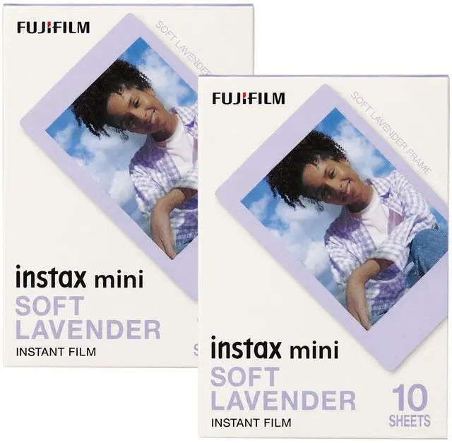 Main image of FUJIFILM instax mini Soft Lavender Instant Film (10 Exposures) - 2 Pack