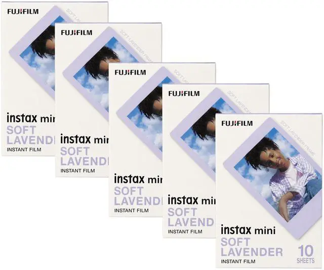 Main image of FUJIFILM instax mini Soft Lavender Instant Film (10 Exposures) - 5 Pack