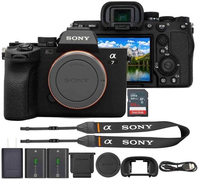 Main image of Sony a7 IV Mirrorless Camera with Additional Battery and 64GB Memory Card