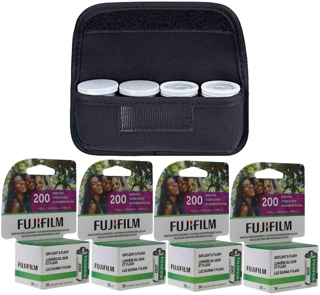 Main image of Fujifilm 200 Color Negative 35mm Film (36 Exp) 4-Pack with Storage Carrying Case