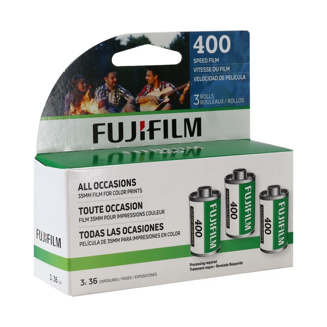 Alt view image 2 of 3 - 2x Fujifilm 400 Color Negative 35mm Film (36 Exposures) - 3 Pack with Storage Carrying Case