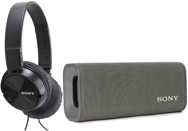 Main image of Sony ULT FIELD 3 Wireless Portable Bluetooth Speaker - Forest Gray (SRS-ULT30/H) with MDR-ZX110 On-Ear Wired Headphones (Black)