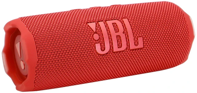 Alt view image 2 of 3 - JBL Flip 7 Portable Waterproof Bluetooth Speaker (Red) with Wired Headphones (Black)