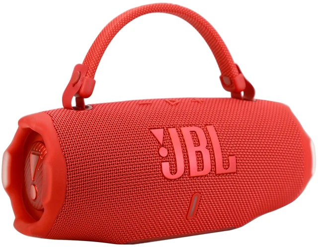 Alt view image 2 of 3 - JBL Charge 6 Portable Waterproof Bluetooth Speaker (Red) with Wireless In-Ear Headphones