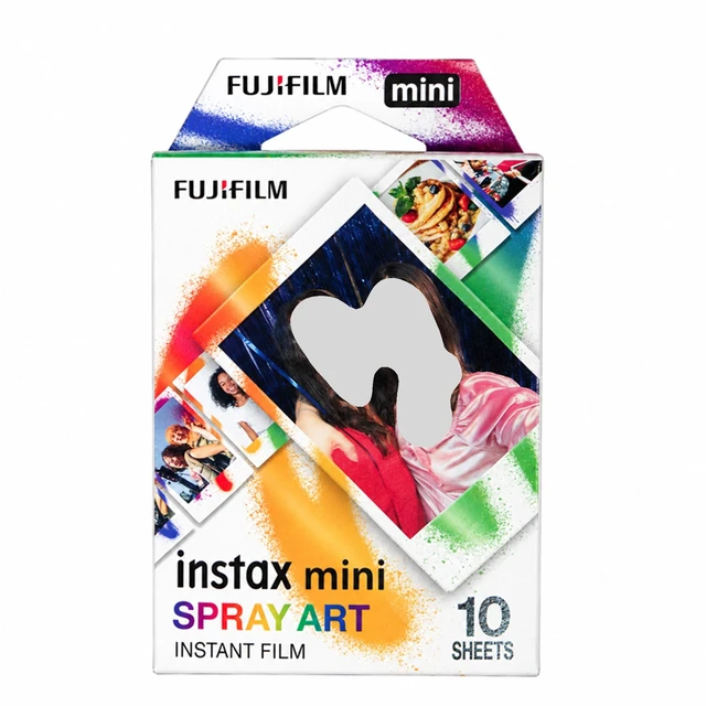 Alt view image 3 of 3 - FUJIFILM INSTAX MINI 12 Instant Film Camera (Mint Green) with Instax Mini Instant Film (Spray Art, 10 Exposures)