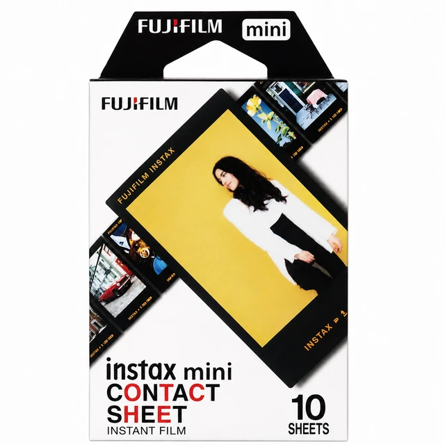 Alt view image 3 of 3 - FUJIFILM INSTAX MINI 13 Instant Film Camera (Clay White) with INSTAX Mini Contact Sheet Instant Film