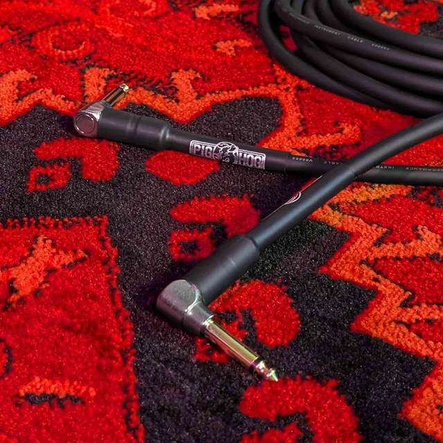 Alt view image 3 of 4 - Pig Hog PH10RR 10ft Right Angle to Right Angle 1/4" Instrument Cable