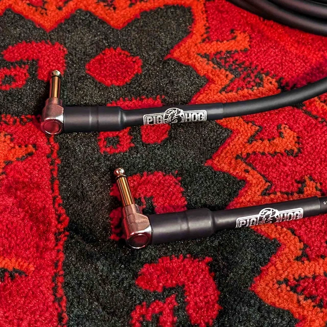 Alt view image 4 of 4 - Pig Hog PH10RR 10ft Right Angle to Right Angle 1/4" Instrument Cable